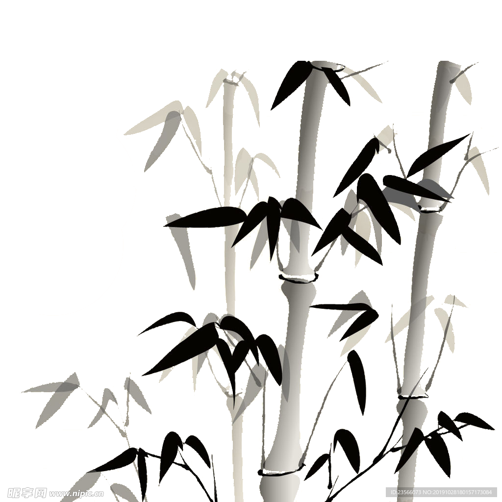中国风竹子绘画