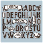 复古字母
