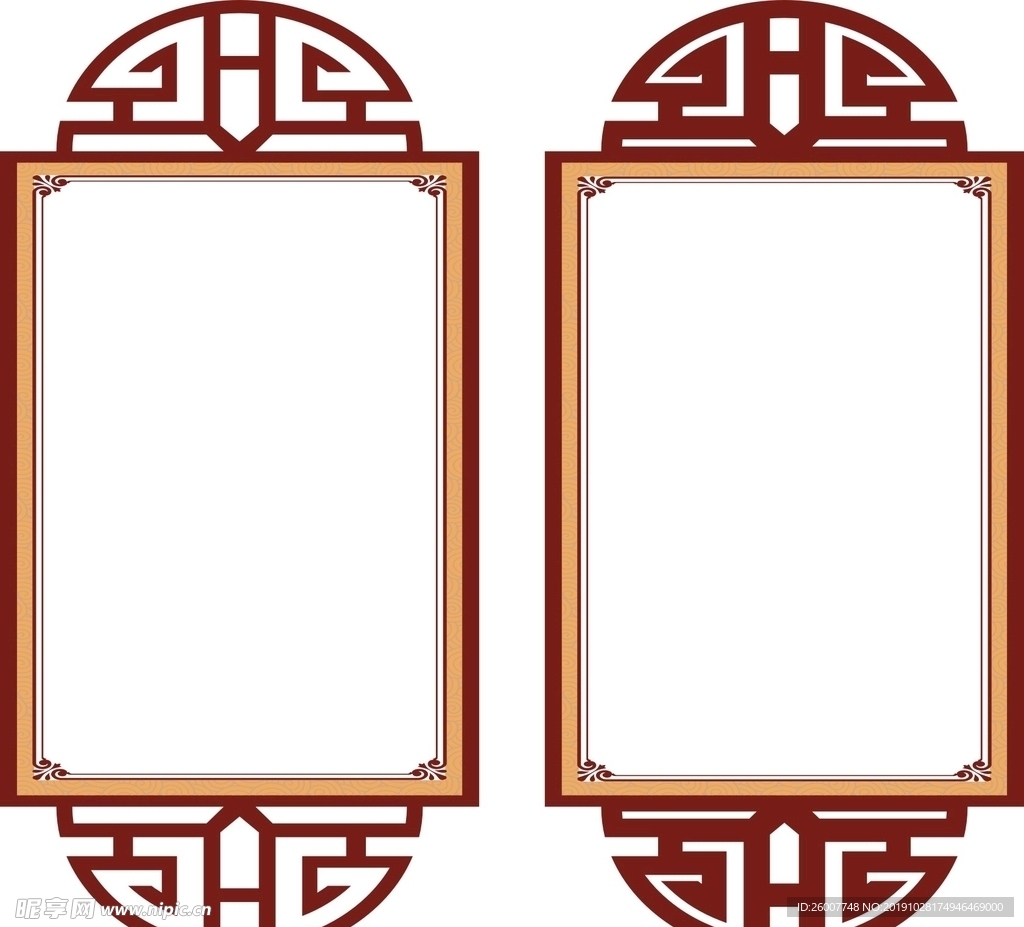 雕刻花框