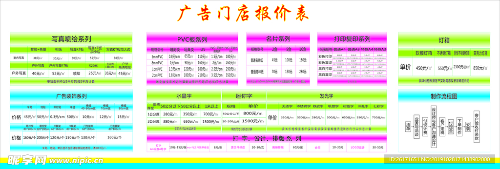 广告报价单