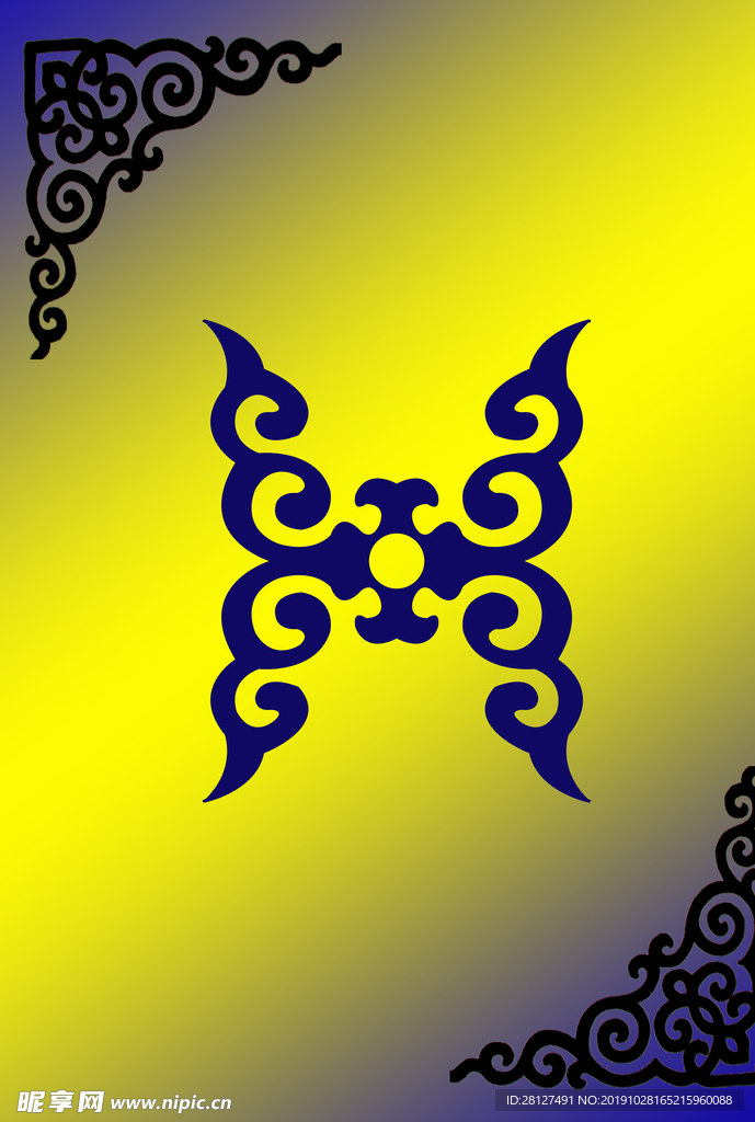 角花边框