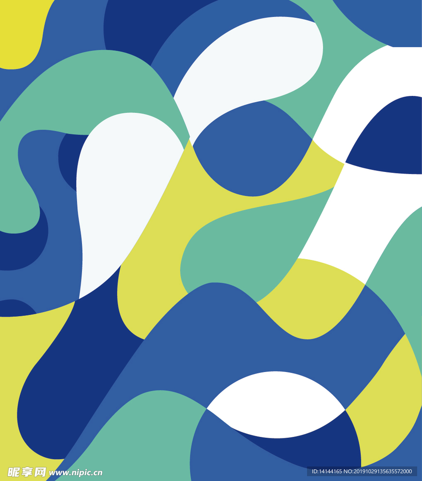 蓝色系构成背景