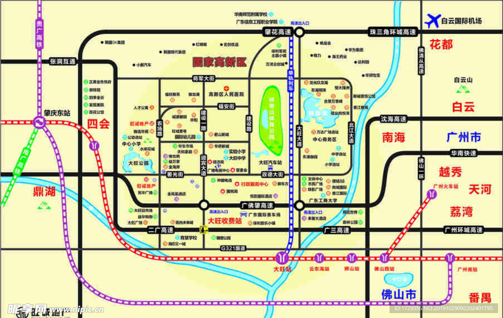 大旺高新区平面图