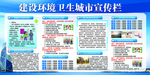 建设环境卫生城市宣传栏