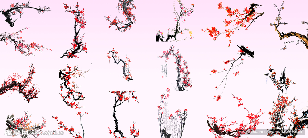 水墨梅花