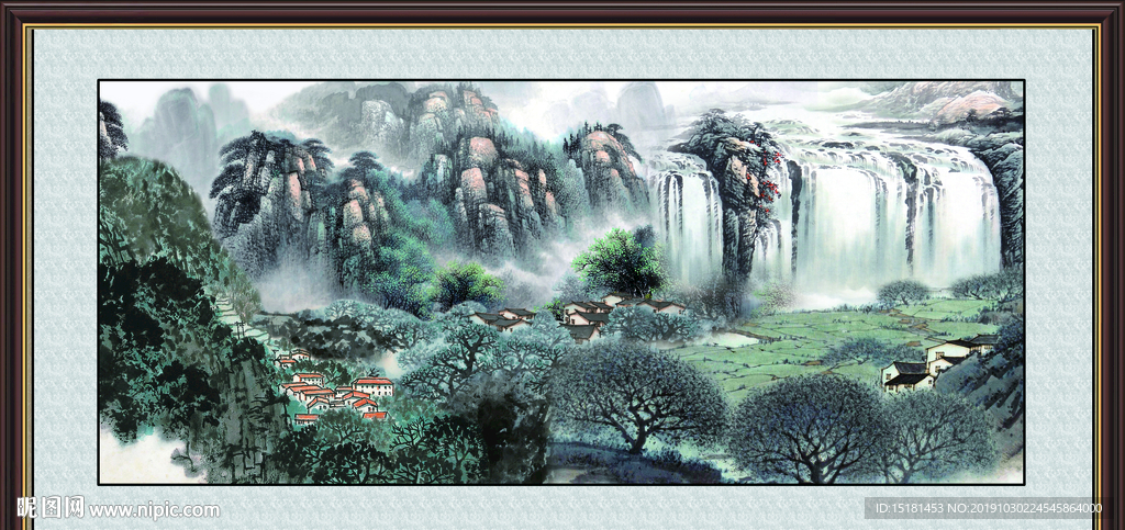 巨幅山水画