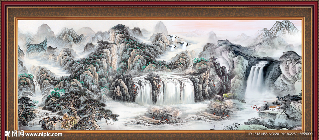 巨幅山水画