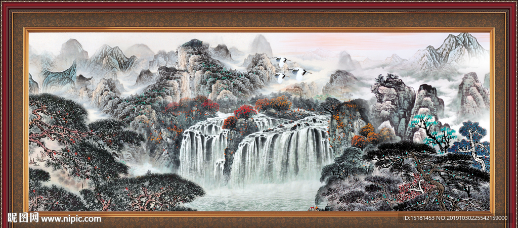 巨幅山水画
