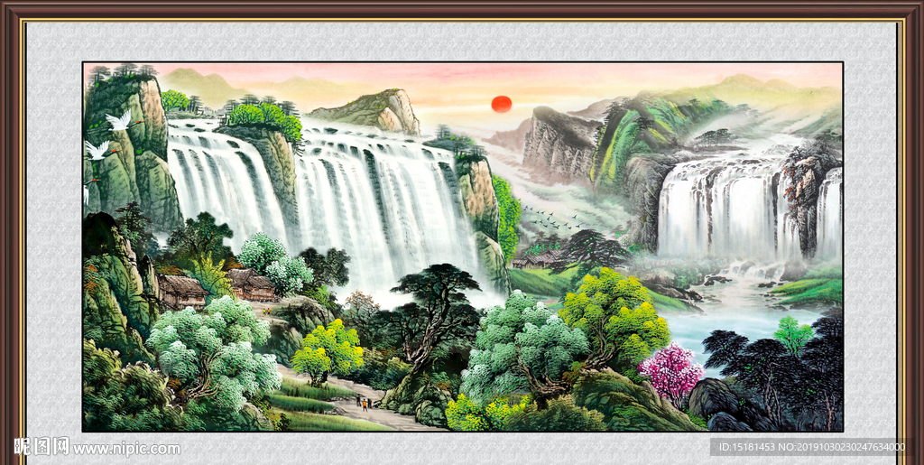 巨幅山水画