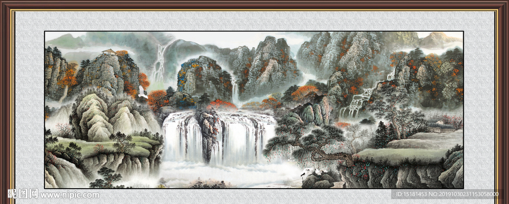 巨幅山水画
