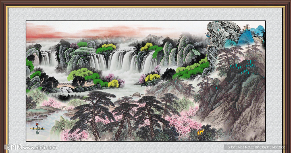 巨幅山水画
