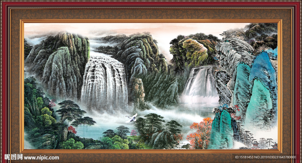 巨幅山水画