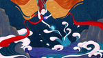 中国风国潮插画图案