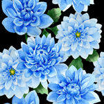 水彩植物花朵绿叶