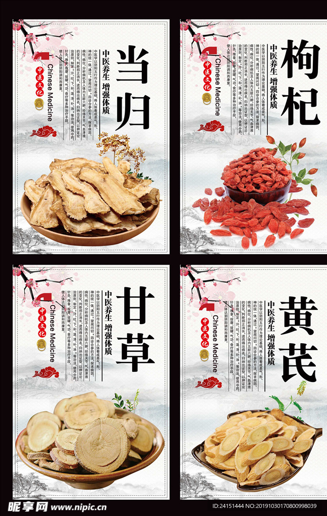 中药养生系列展板