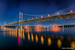 跨江大桥夜景摄影