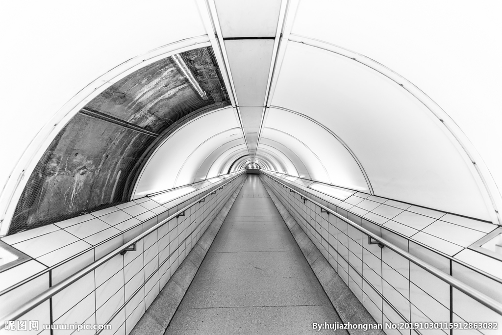 隧道艺术空间摄影