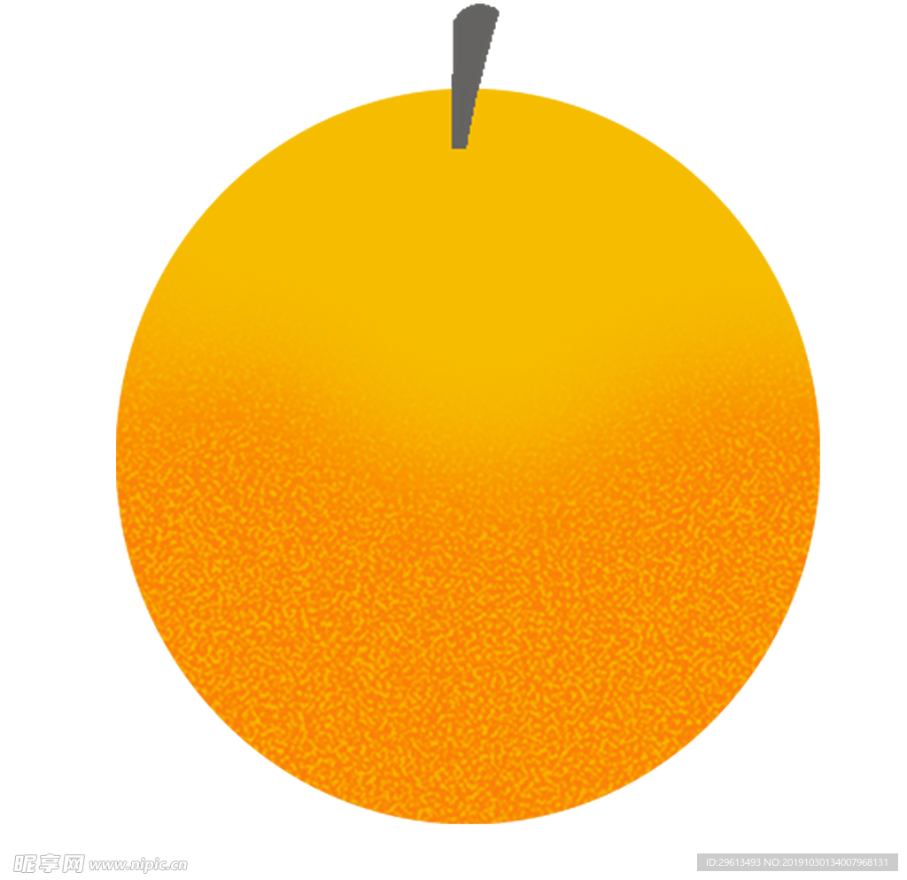 黄色橘子橙子卡通