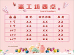 蛋糕店价格表