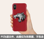 狼图案手机壳
