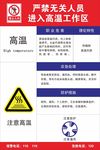 高温职业危害告知卡