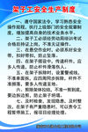 架子工制度牌