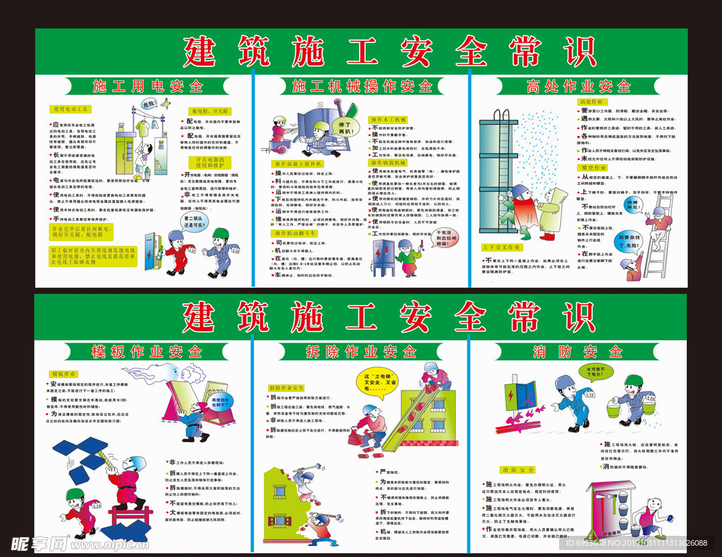 建筑工安全知识宣传栏