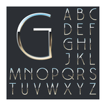 体字 三维字 金属字 三维立体