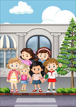 学生过马路