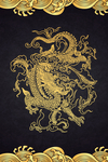 中国风传统龙花纹