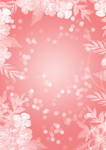 粉色花草光点底纹