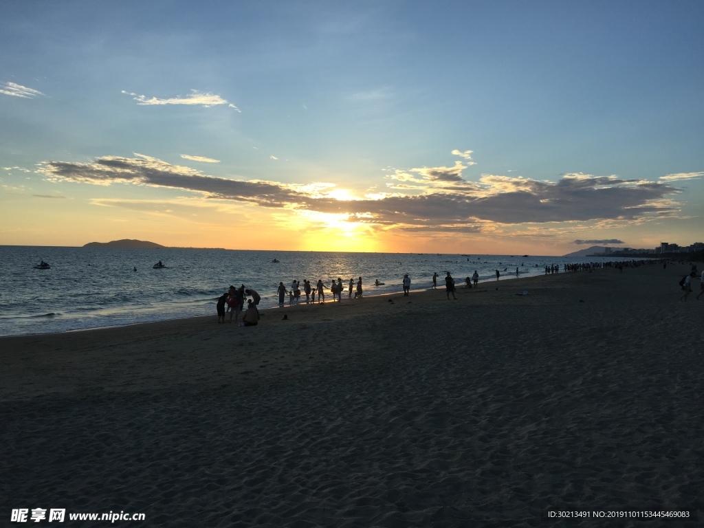 海边夕阳