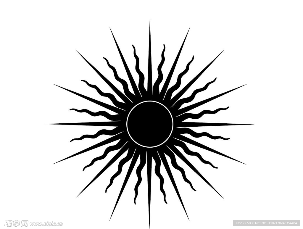 可用于商用的矢量太阳LOGO