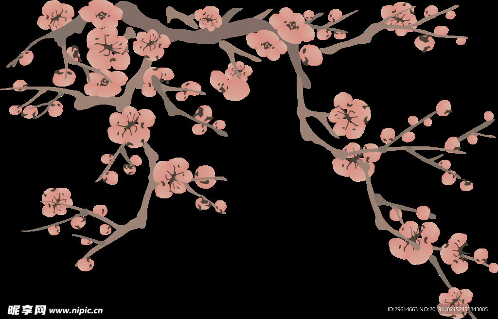 复古桃花