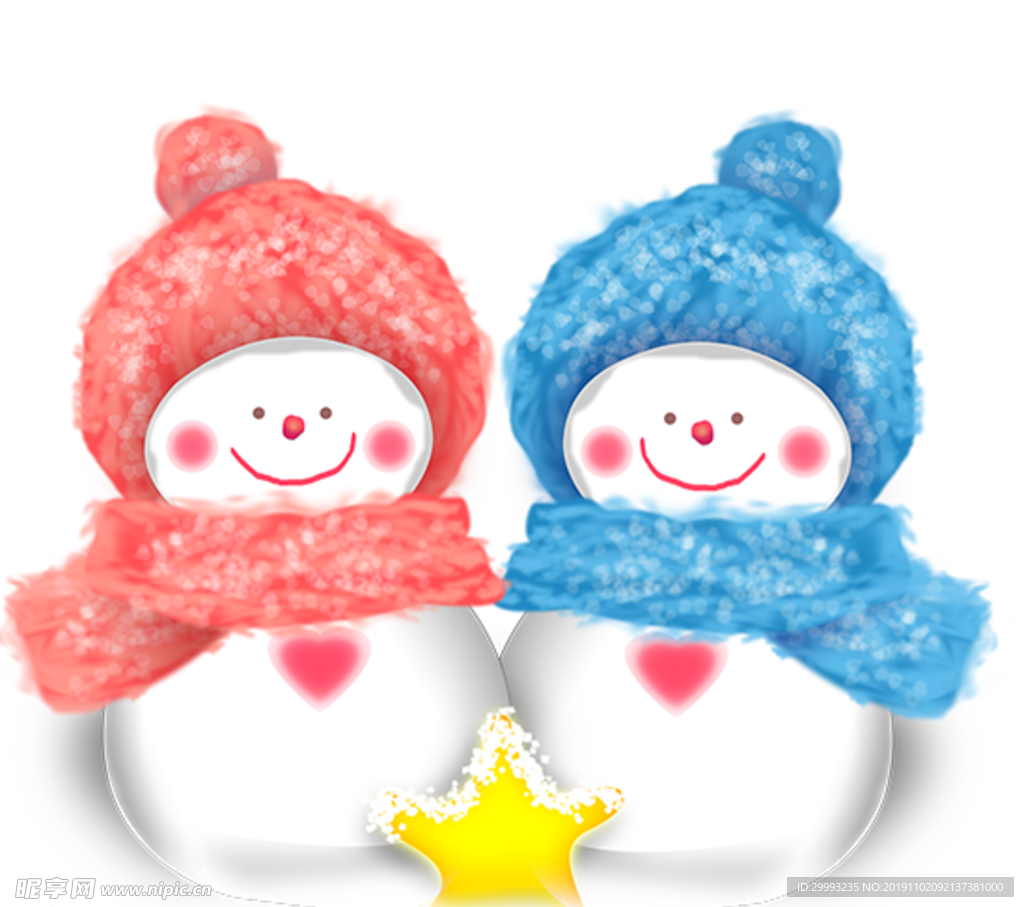 卡通雪人