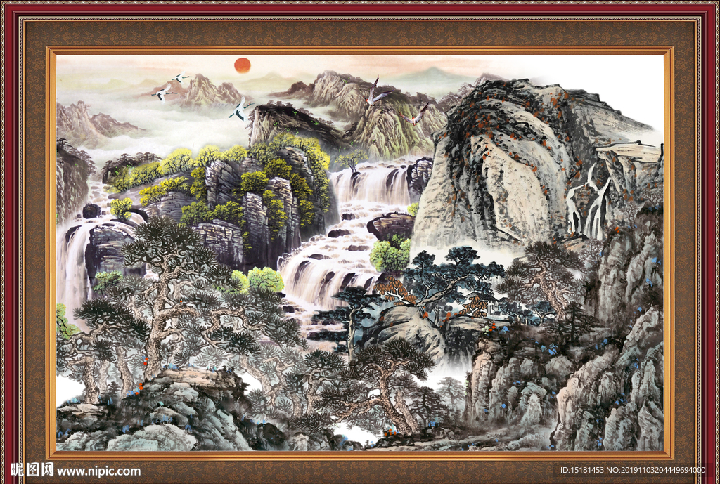 巨幅山水画
