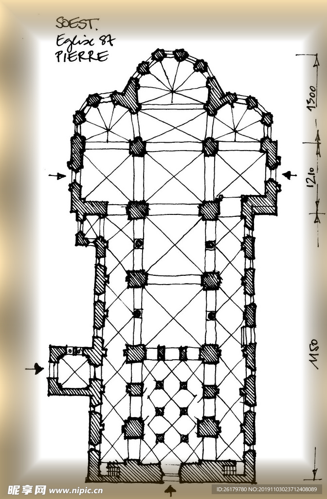 手绘建筑