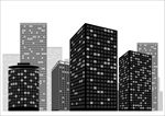 城市建筑剪影