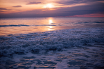 夕阳海滩