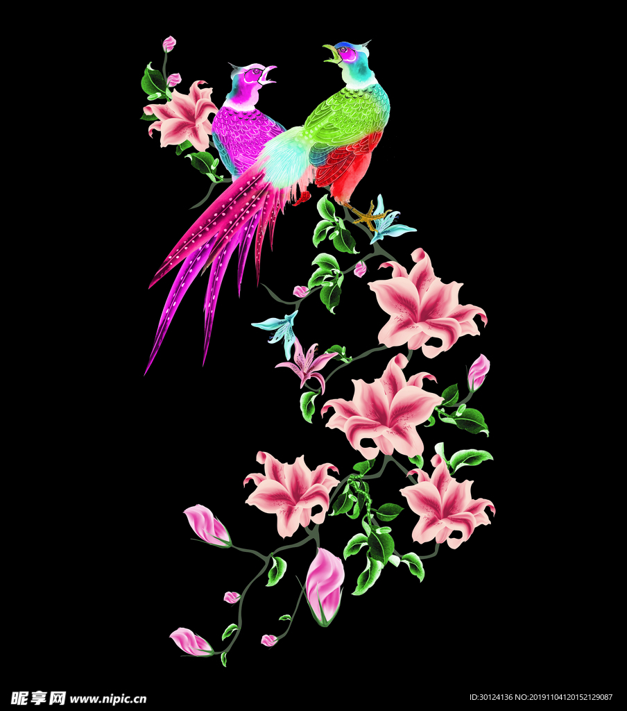 乱花 数码 印花 大牌 方巾