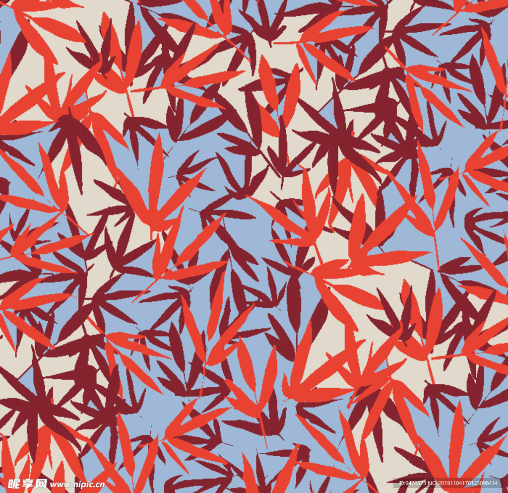 枝叶花纹