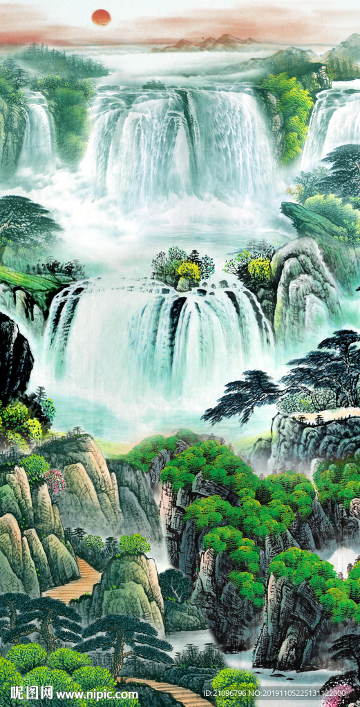 玄关 山水国画
