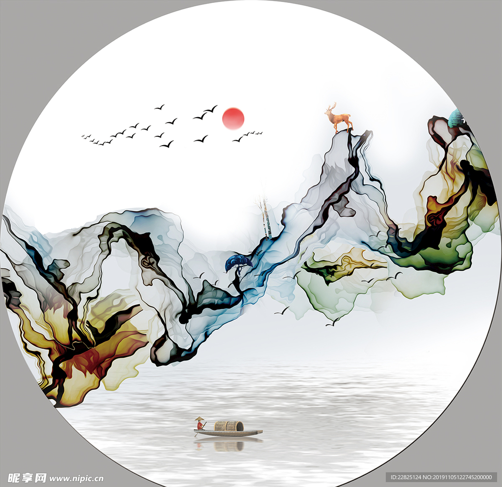 意境山水画