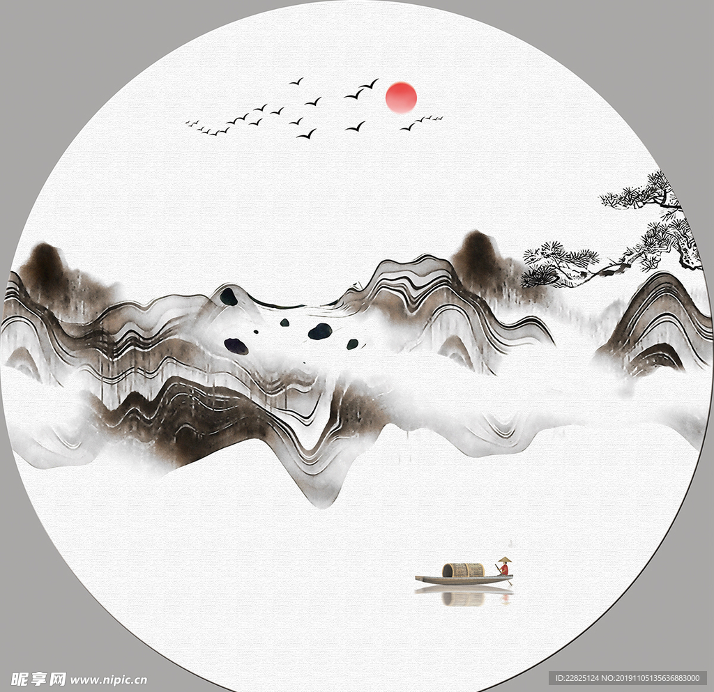 意境山水画