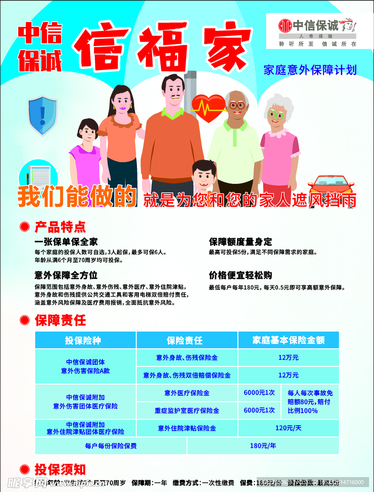 中信保诚 保险 幸福家