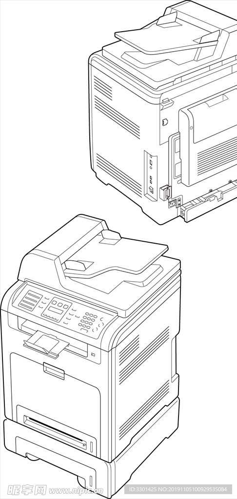 电子图标系列 多功能复印机