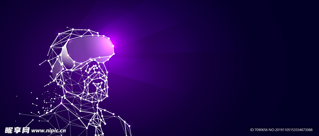 创意高端科技粒子banner