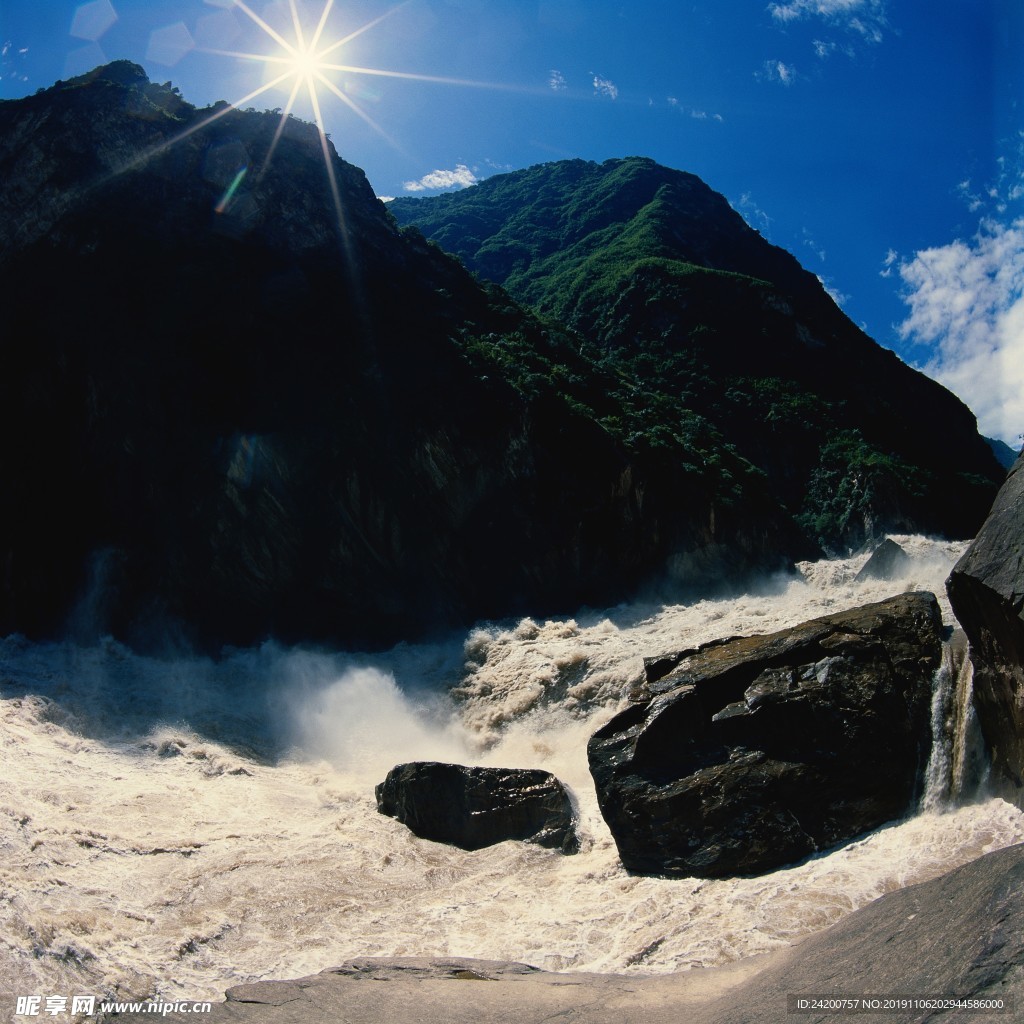 高山河流