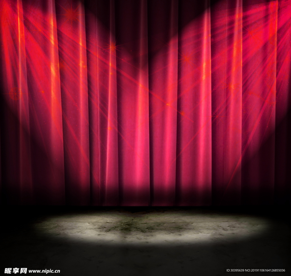 红色舞台背景