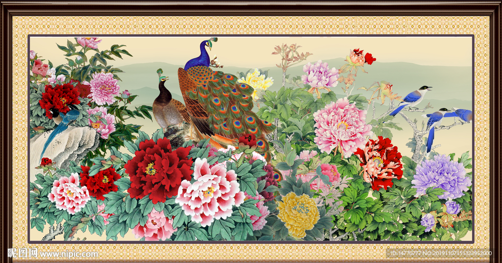 国画牡丹